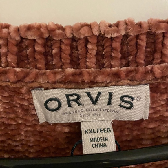 Orvis Chenille Pink Sweater - Picture 3 of 4